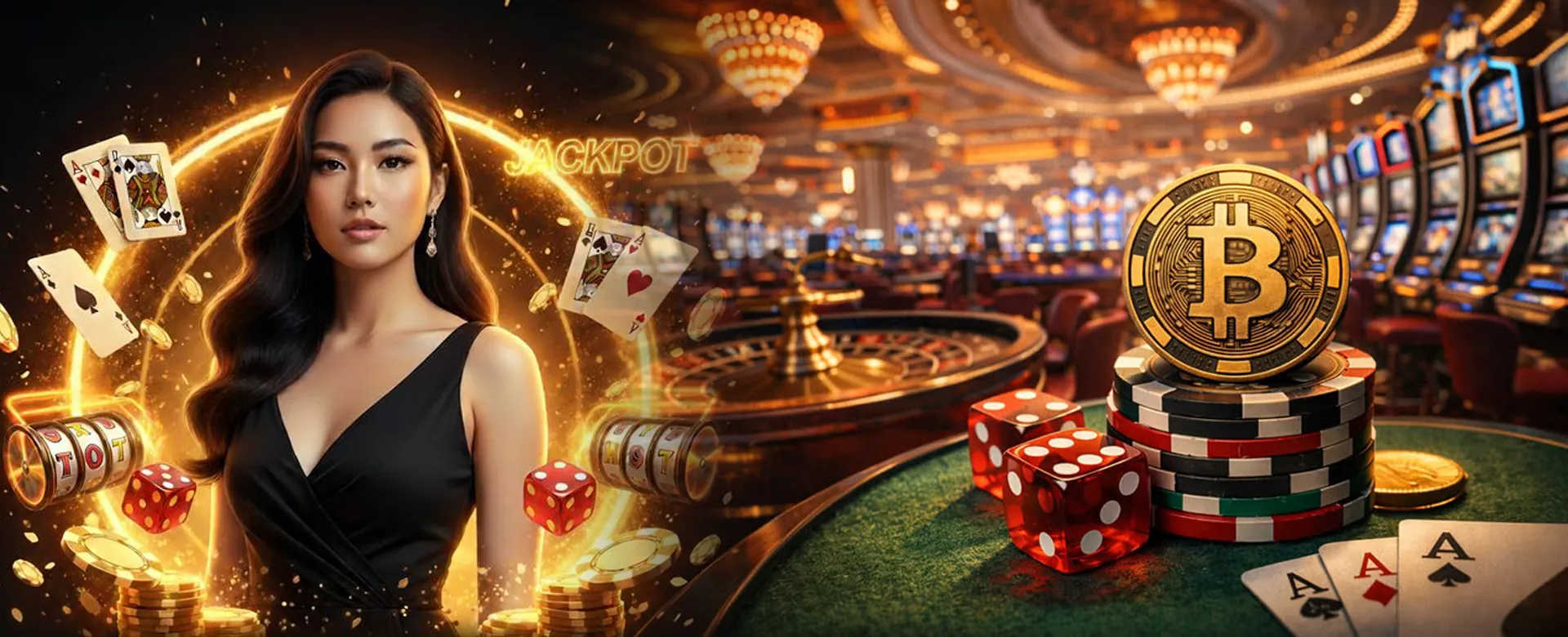 Exciting JL7 Live Casino dealer dealing cards on a luxurious table